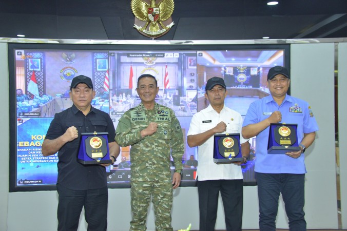KOARMADA RI GELAR COFFEE MORNING, BAHAS KESIAPAN HADAPI DINAMIKA KEAMANAN MARITIM