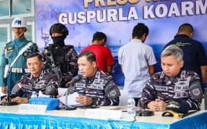 Koarmada III Ungkap Penangkapan Kapal BBM Ilegal Dalam Press Conference di Ambon