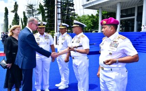 Pangkoarmada RI Dampingi Kasal Terima Kunjungan Kehormatan Adviser to The President of The Russian Federation 